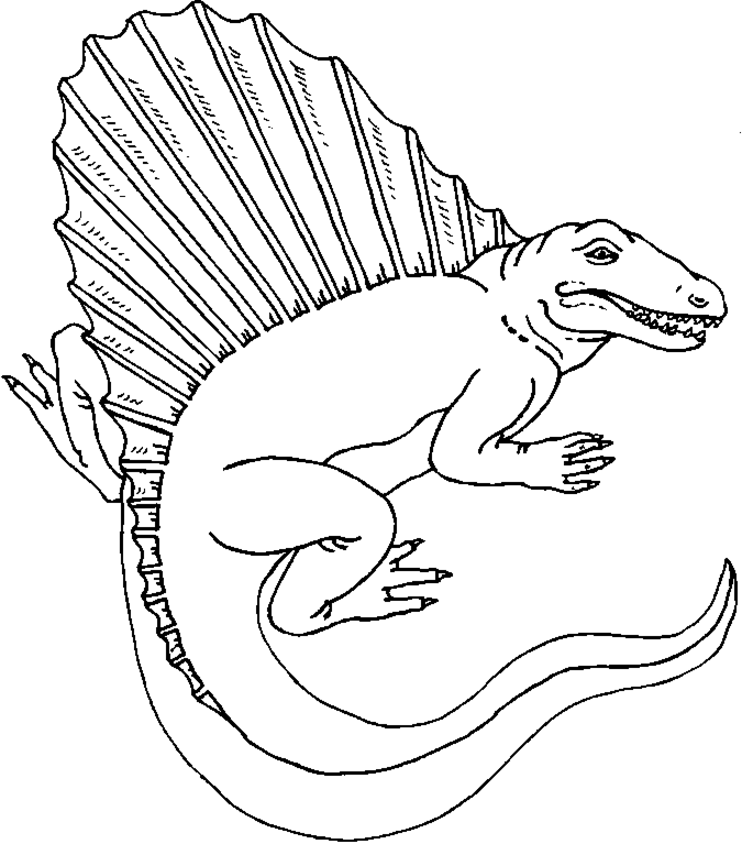 Free Dinosaur Printable Coloring Page image