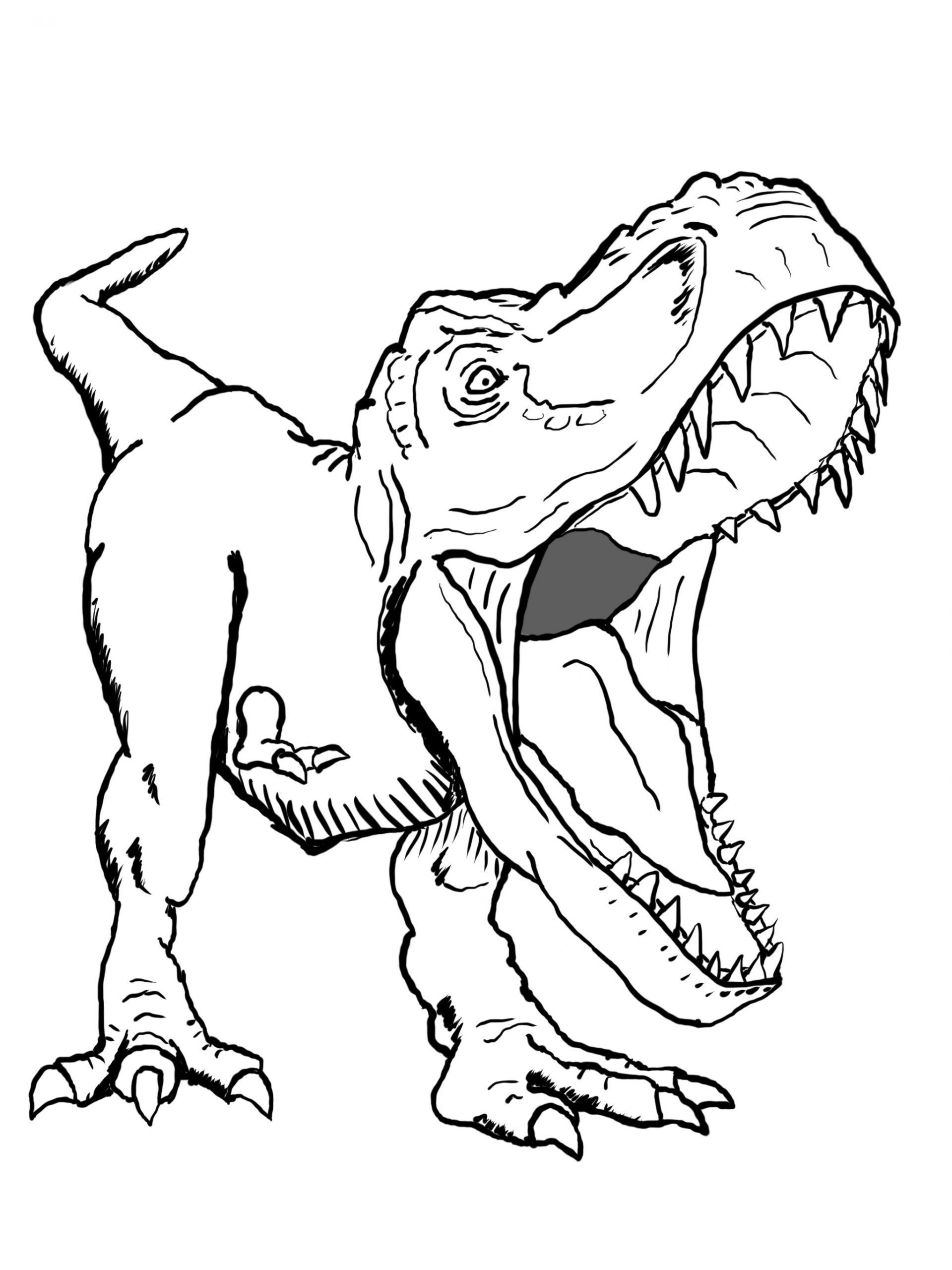 T Rex Printable Coloring Pages